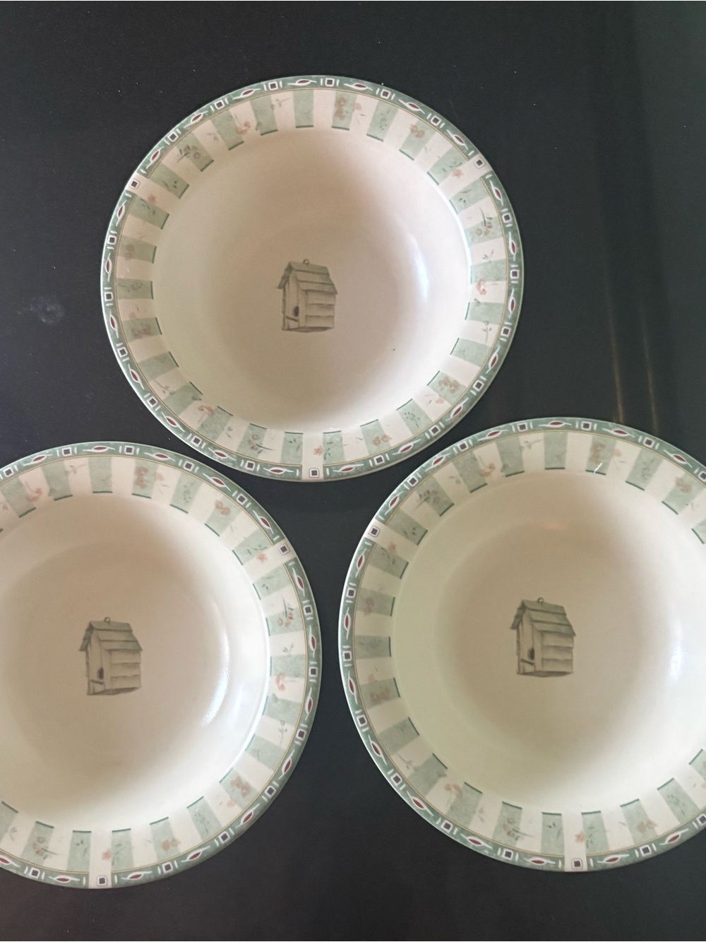 3 Pfaltzgraff Cereal/Salad Bowls 7” Naturewood